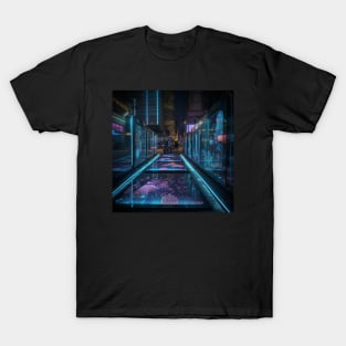 Luminocity: A Futuristic Utopia of Innovation and Harmony T-Shirt